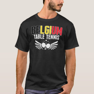 Camiseta Composición del equipo de ping pong belga Ping Pon