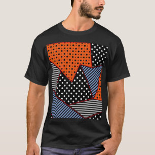 Camiseta Composición geométrica abstracta: Patter azul Nara