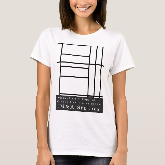 Camiseta Composición I con marrón (Anverso)