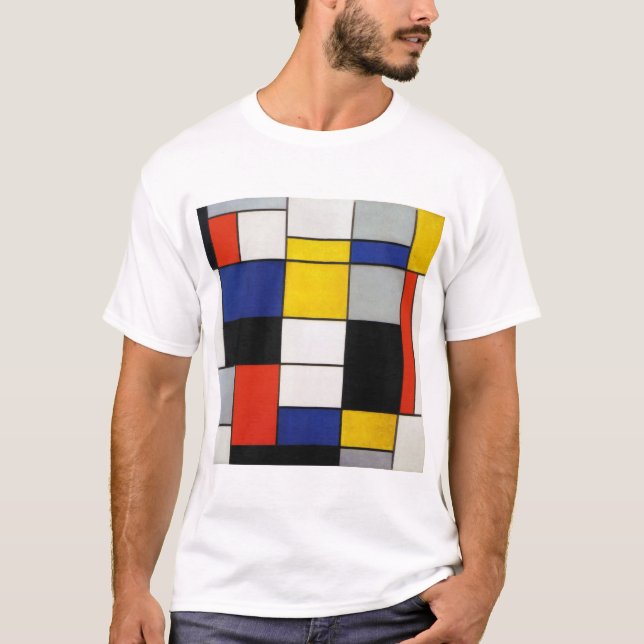 Camiseta Composición, Mondrian (Anverso)
