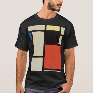 Camiseta Composición Mondrina Arte de pintura abstracta mod
