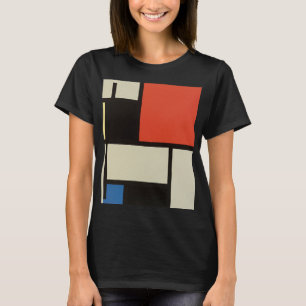 Camiseta Composición Mondrina Arte de pintura abstracta mod