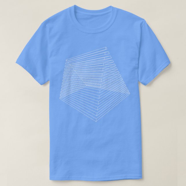 Camiseta composición triangular 3d (Diseño del anverso)