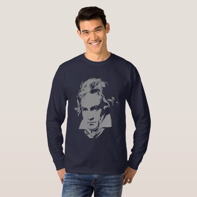Camiseta Compositor alemán, pianista Beethoven (Anverso completo)