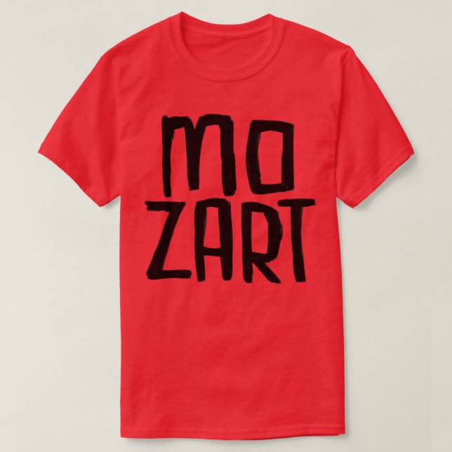 Camiseta Compositor clásico Mozart (Diseño del anverso)