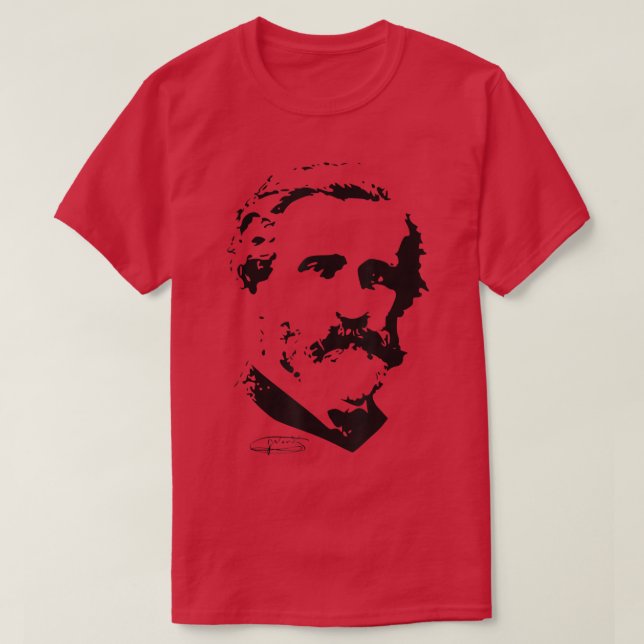 Camiseta Compositor de música clásica Giuseppe Verdi Retro  (Diseño del anverso)