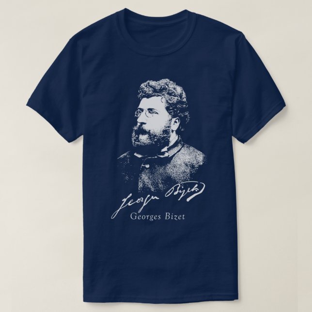 Camiseta Compositor francés Georges Bizet Música clásica 1 (Diseño del anverso)