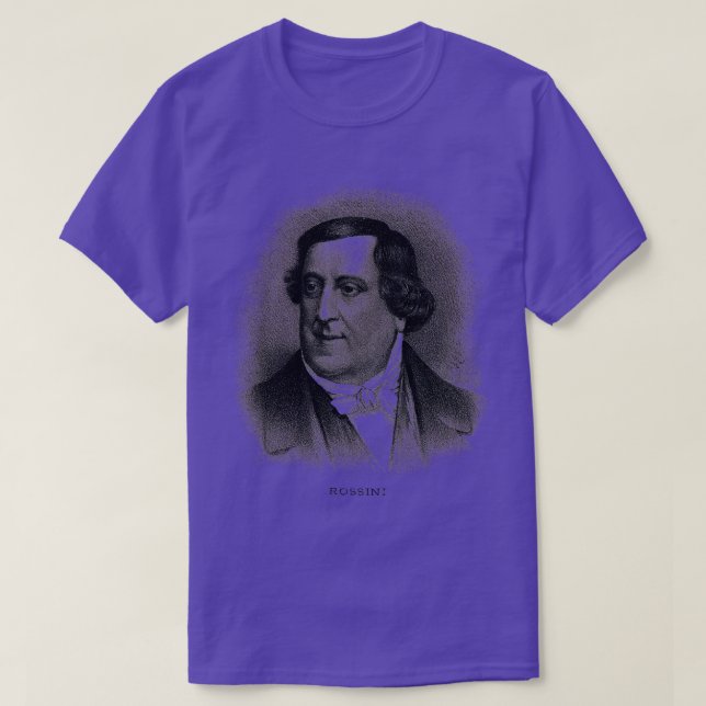 Camiseta Compositor Gioachino Antonio Rossini (Diseño del anverso)