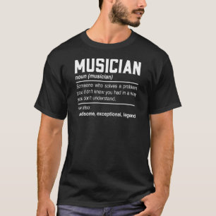 Camiseta Compositor instrumental de definición de músico No