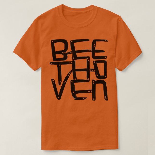 Camiseta Compositor Ludwig van Beethoven (Diseño del anverso)