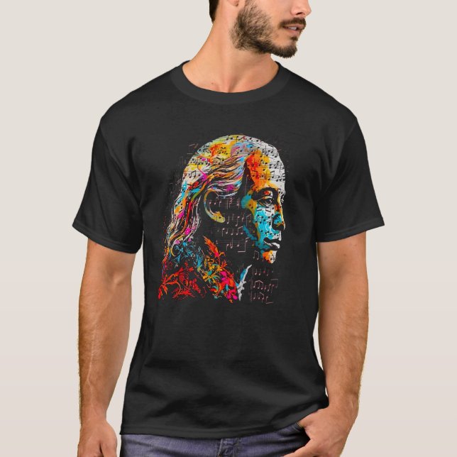Camiseta Compositor musical Art Antonio Vivaldi (Anverso)