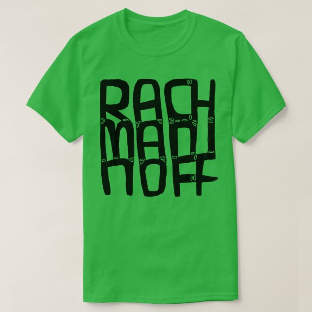 Camiseta Compositor ruso Sergei Rachmaninoff (Diseño del anverso)
