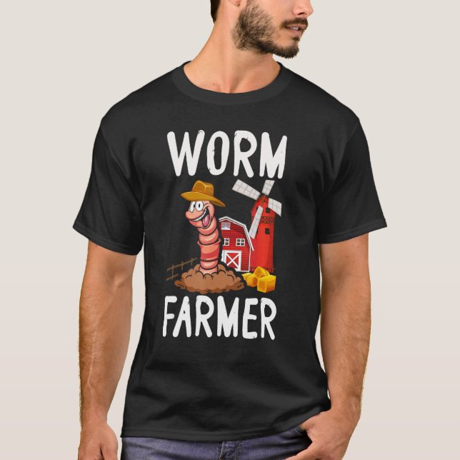 Camiseta Compost Worm Farmer Expert Composter Composting Wo (Anverso)