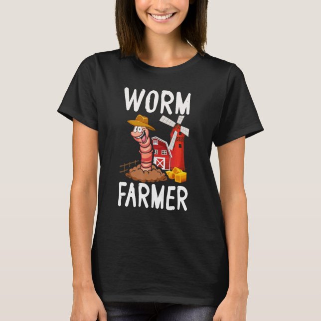 Camiseta Compost Worm Farmer Expert Composter Composting Wo (Anverso)
