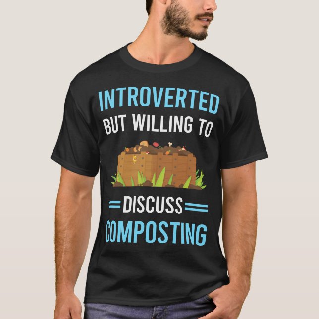 Camiseta Compostador de compostaje introvertido (Anverso)