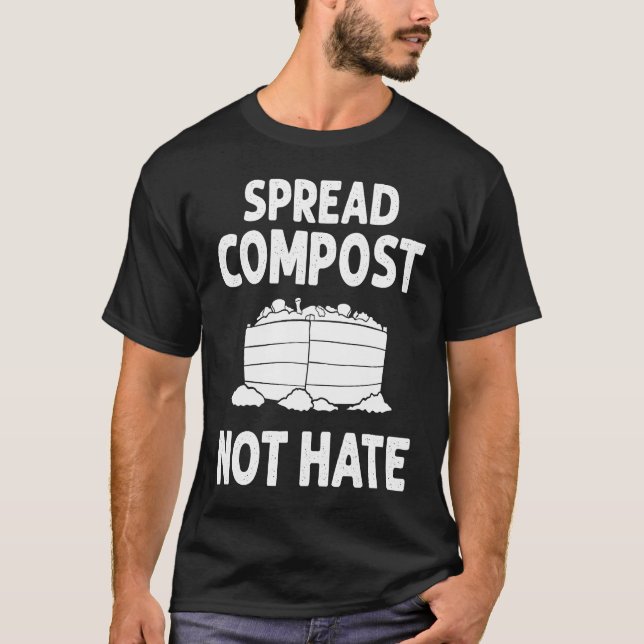 Camiseta Compostaje de compostaje de gusanos Bin (Anverso)