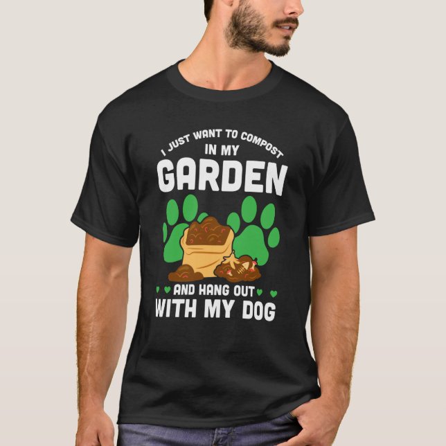Camiseta Compostaje para jardinero agricultor de compost  (Anverso)