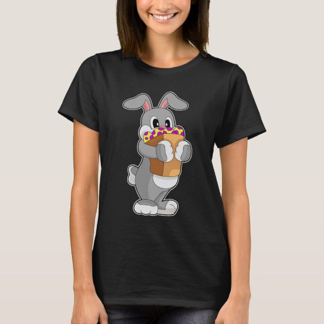 Camiseta Compra de huevos de pascua de pascua en conejo (Anverso)