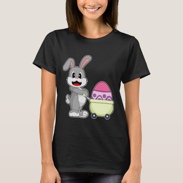 Camiseta Compra de huevos de pascua de pascua en conejo (Anverso)