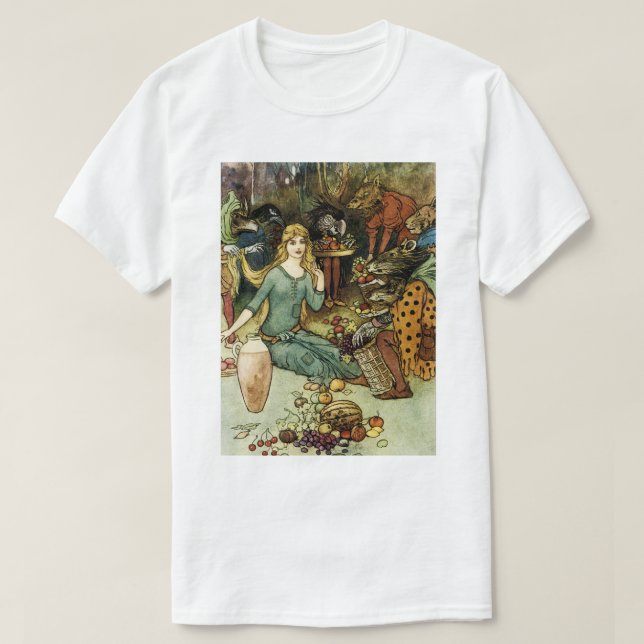 Camiseta Compra de nosotros con un rizo de oro (Diseño del anverso)