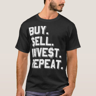 Camiseta Compra de repetición de inversión de venta 