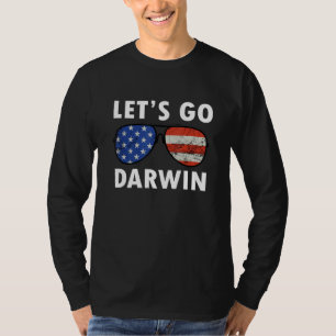 Camiseta Compra divertida sarcástica Vamos Darwin Hombres y