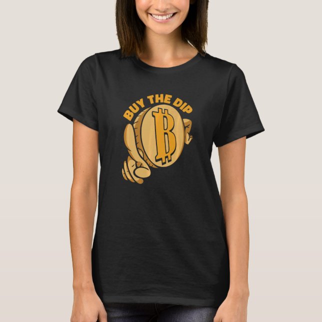 Camiseta Compra La Moneda De Cripto Dip Blockchain Bitcoin (Anverso)