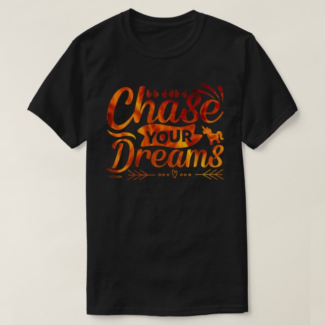 Camiseta COMPRA TU DREAMS regalo de presupuesto motivaciona (Diseño del anverso)