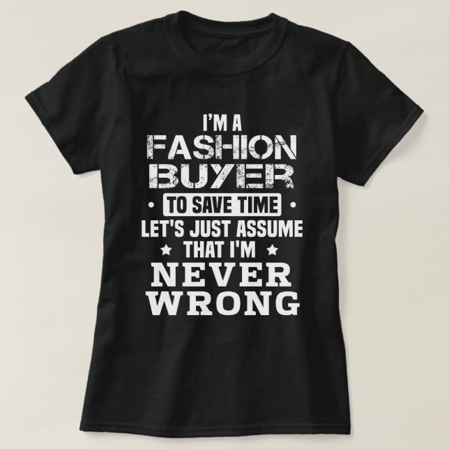 Camiseta Comprador de moda (Diseño del anverso)