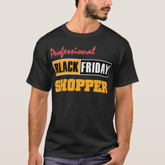 Camiseta Comprador negro profesional de viernes (Anverso)