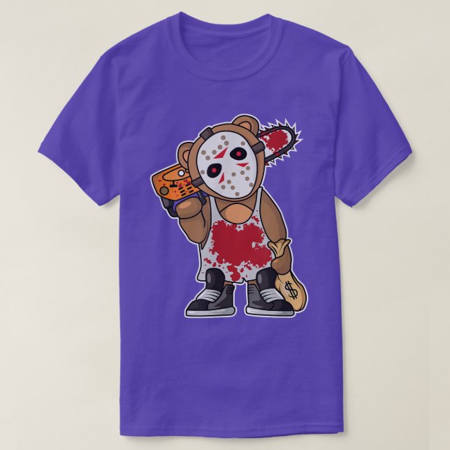 Camiseta Cómpralo de película de terror Lazy Halloween disf (Diseño del anverso)