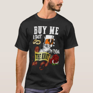 Camiseta Cómprame un trago, estoy atando un nudo, fiesta de