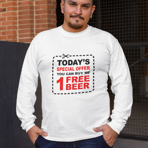 Camiseta Cómprame una cerveza divertida humor bebiendo