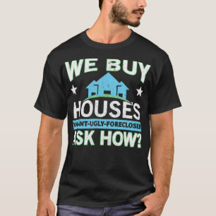Camiseta Compramos Casas Inmobiliarias Inversionistas Inmob