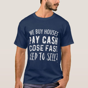 Camiseta Compramos Casas Pagar Cierre de Efectivo Inmobilia