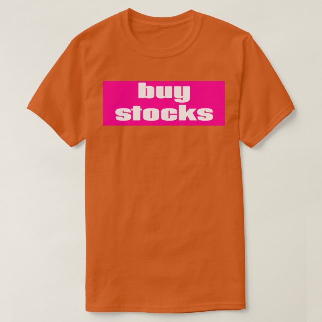 Camiseta Comprar acciones (Diseño del anverso)