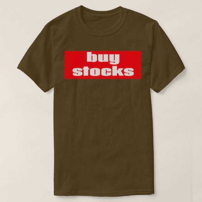 Camiseta Comprar acciones 2 (Diseño del anverso)