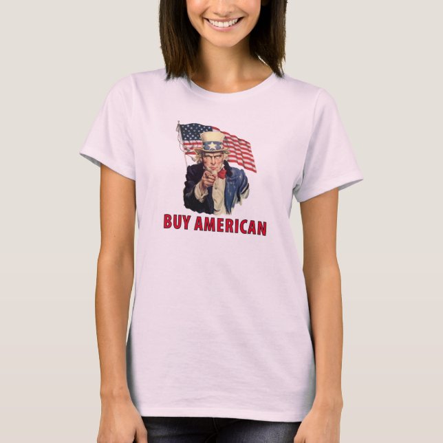 Camiseta Comprar americano (Anverso)