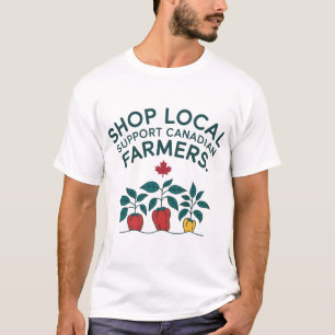 Camiseta Comprar apoyo local para agricultores canadienses