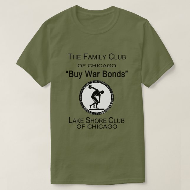 Camiseta Comprar bonos de guerra, Lake Shore Club, Chicago, (Diseño del anverso)