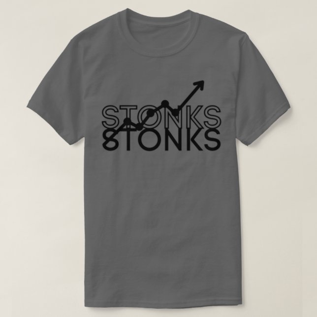 Camiseta Comprar Cripto de Dinero Comercial Stonks (Diseño del anverso)