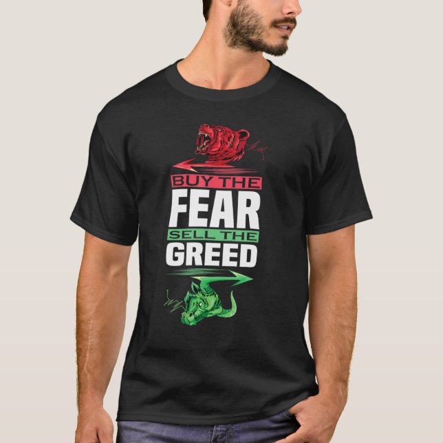 Camiseta Comprar El Miedo Vender El Comercio De La Avaricia (Anverso)