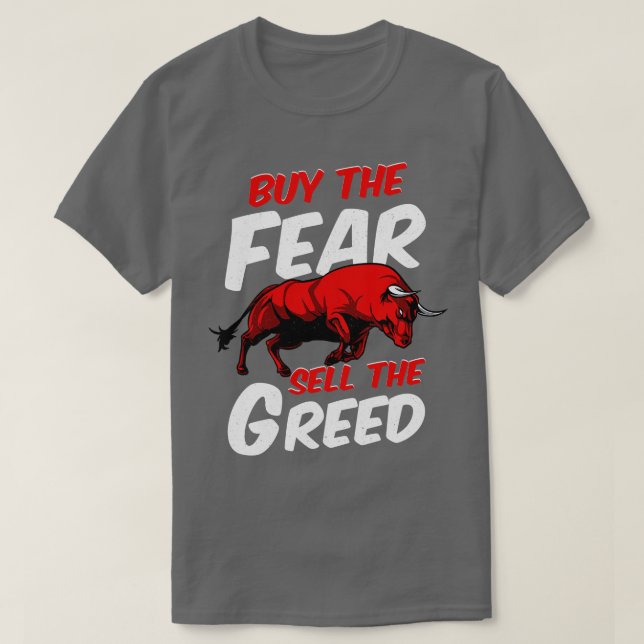 Camiseta Comprar El Miedo Vender El Mercado De Toros De La  (Diseño del anverso)