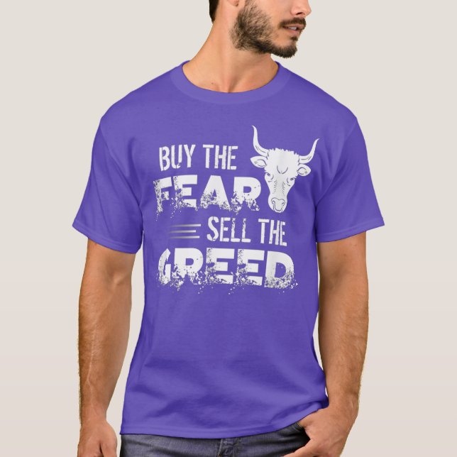 Camiseta Comprar El Miedo Vender La Codicia Comercial Inver (Anverso)