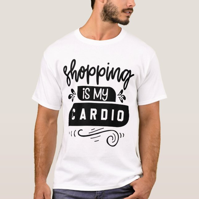 Camiseta Comprar es mi cardio (Anverso)
