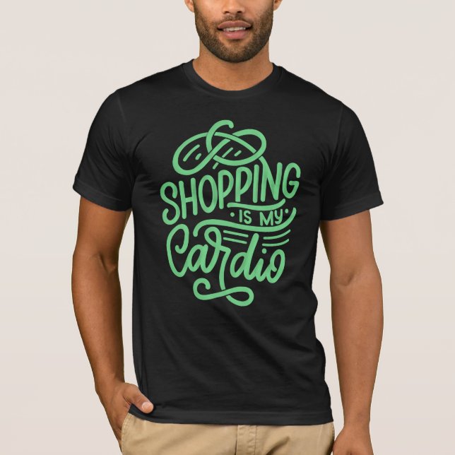 Camiseta Comprar es mi cardio (Anverso)