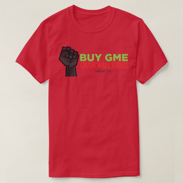 Camiseta Comprar GME Crush Wall Street (Diseño del anverso)