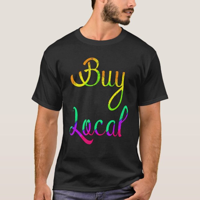 Camiseta Comprar Granjeros Locales Profesionales Vegan Powe (Anverso)