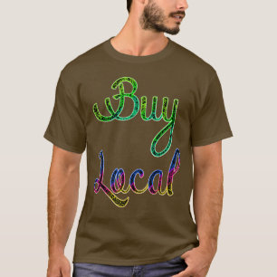 Camiseta Comprar Granjeros Locales Profesionales Vegan Powe