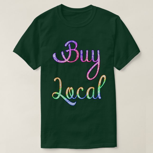 Camiseta Comprar Granjeros Locales Profesionales Vegan Powe (Diseño del anverso)